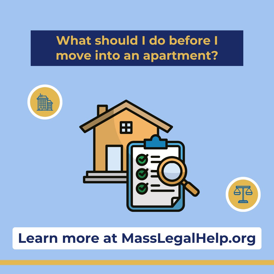 MassLegalHelp's tweet image. Are you looking for an apartment? Here are some things to know and do before you agree to rent an apartment:

masslegalhelp.org/housing-apartm… (English)

masslegalhelp.org/es/vivienda-ap… (español)

Our content is written and reviewed by legal aid programs, lawyers, and community partners.