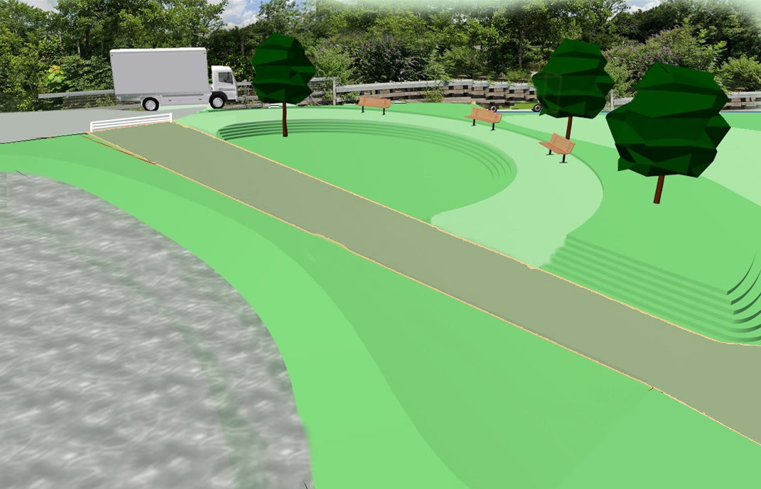 Just like buses you don't see one for ages and then three come along at once.  Plans to relandscape the mouth of the river at Woodmill and provide new seating facing down the river.