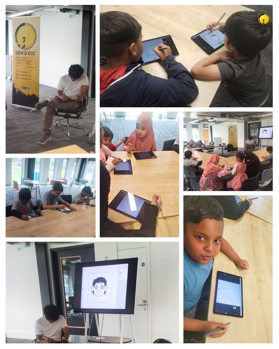 gen_d_cic's tweet photo. 😎We have been Aura Farming through digital art 🖌️🎨
Today our young artists explored the magic of self-expression by creating their own digital self-portraits fostering confidence, imagination, &amp; identity growing on screen 💻
Looking forward to We Are All Sunderland next week 👏 https://t.co/6lPITr7yyP