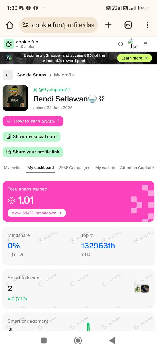 Ryukiputra17's tweet photo. Gcookie snappers
@cookiedotfun snaps space has been on fire right now
Keep grinding and dont forget to keep bullish on:
@VeloraDEX
@LABtrade_
@RaylsLabs
@antix_in
#cookiedotfun
#VeloraDEX
#antix
#ralys
#labstrade https://t.co/41NW5AxTLc