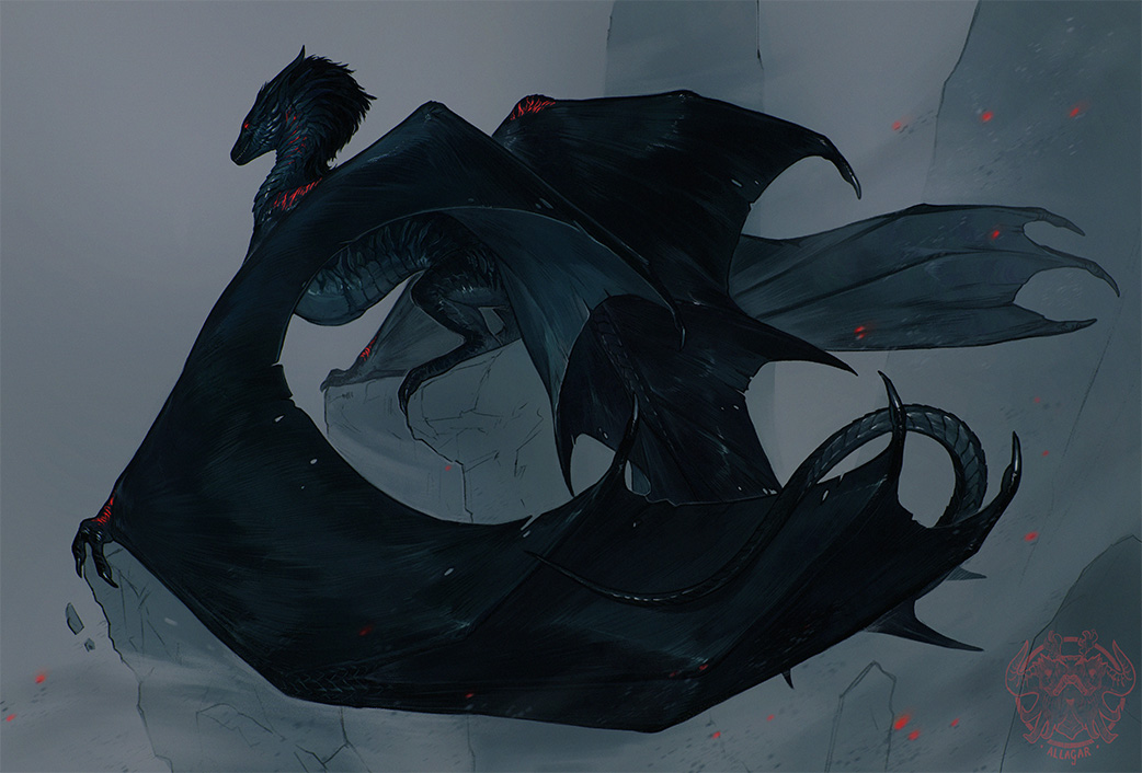 Rayeir🌪️
Commission for Foxchibi (DA) 

I've admired this wyvern for many years and now I finally had the opportunity to paint it. I'm so excited.🥹
_______
#dragon #oc #commission