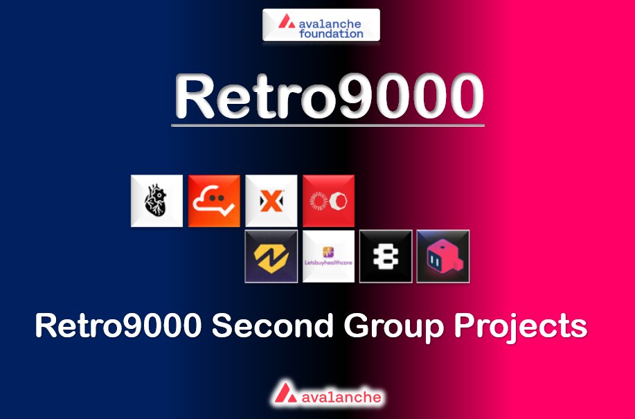 The Avalanche Foundation has announced the second cohort of grant recipients under the Retro9000 program, backed by a $40 million pool!!

In this round, 8 projects received over $250,000 in retroactive grants. The selected projects are:

🔺<a href="/Artery_Chain/">Artery Chain</a> 
🔺<a href="/CodeNekt/">CodeNekt 📲 Entretien & Gestion de flottes auto 🚘</a> 
🔺<a href="/tixbase/">tixbase</a>