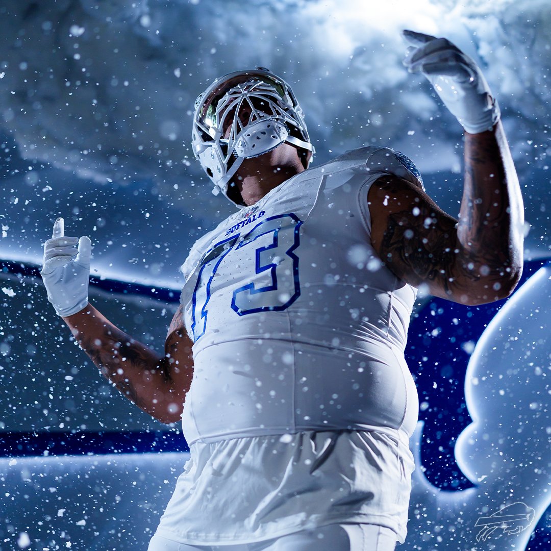 Big 𝑺𝑯𝑵𝑶𝑾 vibes. ❄️

<a href="/DDawkins66/">Dion Dawkins</a> | #BillsMafia