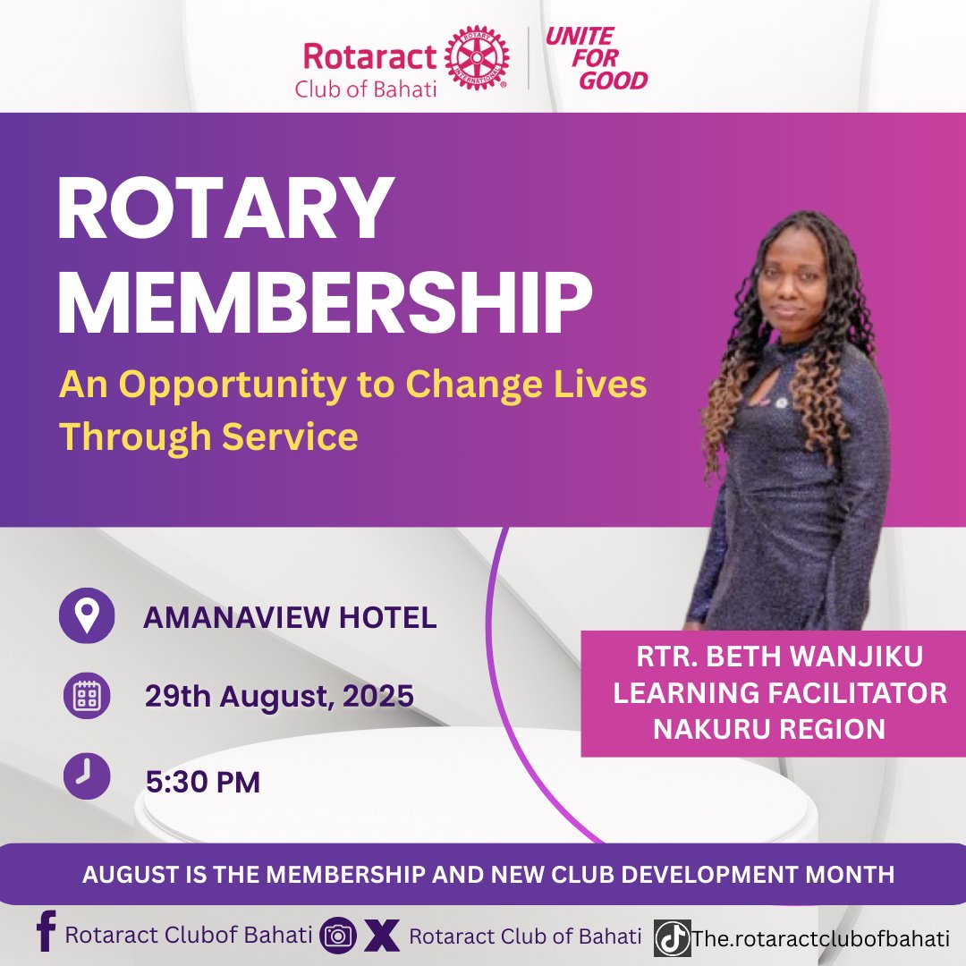 Rotaract Club of Bahati tweet media
