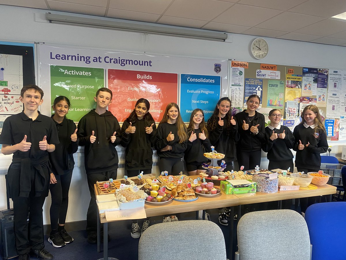 Craigmount World Languages & Cultures (@craigmountmfl) on Twitter photo World Languages <a href="/CraigmountHS/">Craigmount High School</a> kicked off the new session with the staff “Bring a Bake”. Wonderful to have such fantastic young people leading the preparations, & to see our colleagues in the staff room. Our theme was “Back to School”📖✏️📚✂️🏫Great student input & good fun! World Languages <a href="/CraigmountHS/">Craigmount High School</a> kicked off the new session with the staff “Bring a Bake”. Wonderful to have such fantastic young people leading the preparations, & to see our colleagues in the staff room. Our theme was “Back to School”📖✏️📚✂️🏫Great student input & good fun!