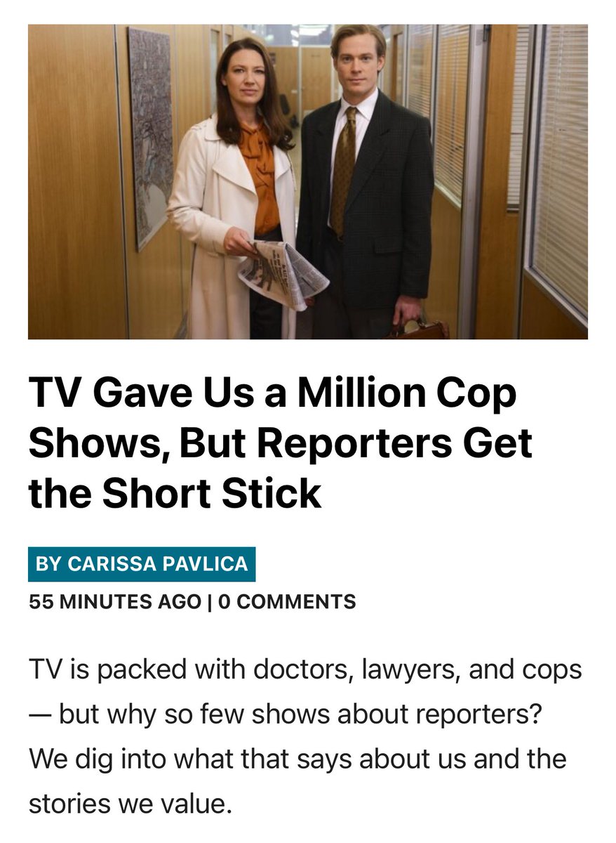 streidupdates's tweet image. TV Fanatic wrote about how there aren’t very many shows focusing on journalists, and praises #TheNewsreader as a fantastic outlier that “captures the pressure cooker of live television with style and heart”.

🖋️: @CarissaPavlica for @TVFanatic 
🔗: tvfanatic.com/tv-gave-us-a-m…