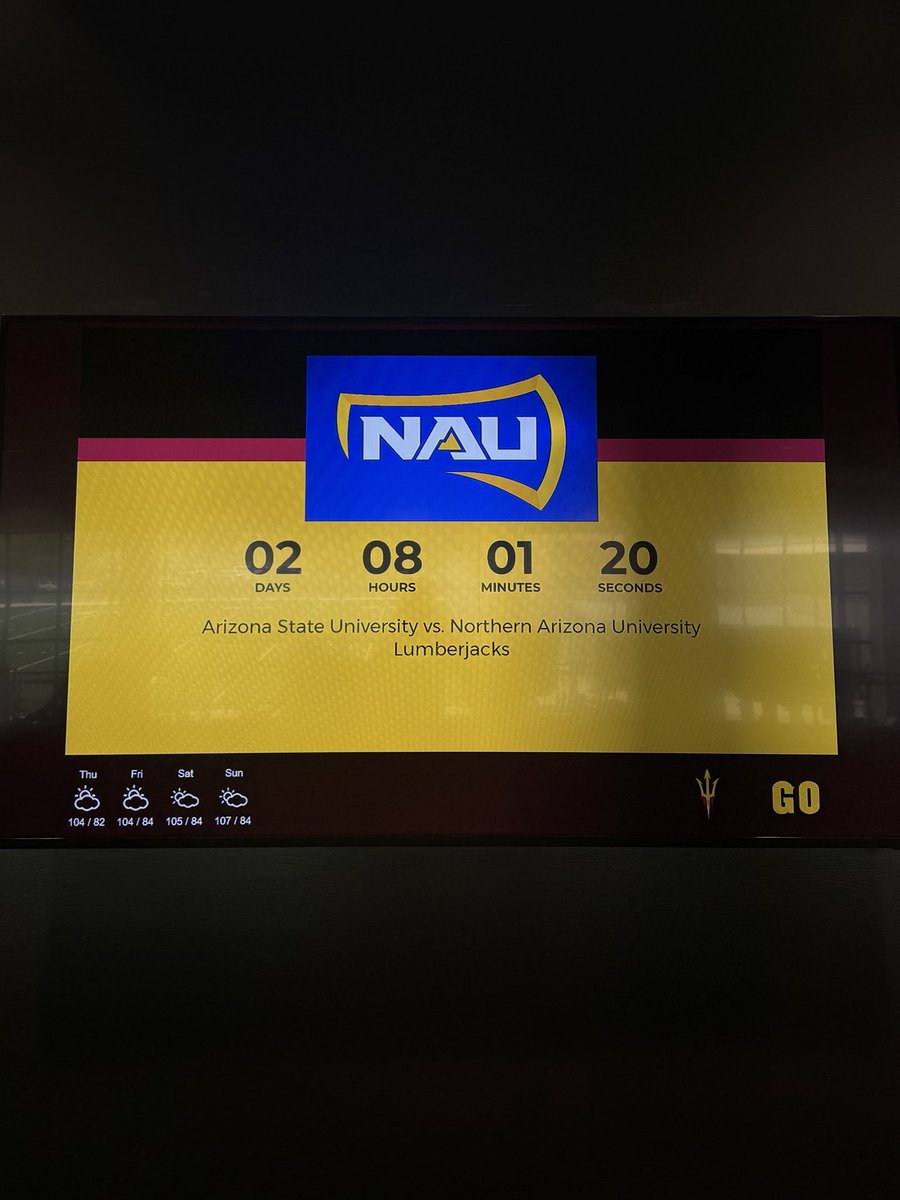2 days. 240 days of preparation since our last kickoff. Every lift, every sprint, every film session has led us here. 🔱 Time to finish the job. #ForksUp #SunDevilFootball #LIFERS