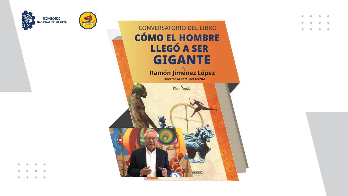 Sigue la transmisión #EnVivo del conversatorio del libro "Cómo el Hombre Llegó a Ser Gigante", con sede en el #TecNM - colima.

Ver en vivo 👉 youtube.com/watch?v=TMVl6l…

#ExcelenciaEnEducaciónTecnológica
#TodosSomosTecNM
#SomosTecNM