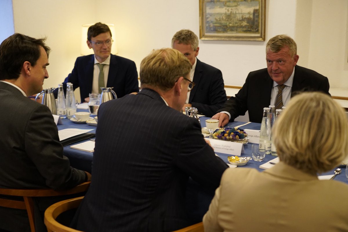 Denmark MFA 🇩🇰 (@danishmfa) on Twitter photo AM <a href="/larsloekke/">Lars Løkke Rasmussen</a>: "Mit 🇩🇪AM <a href="/JoWadephul/">Johann Wadephul</a> bei seinem ersten offiziellen Besuch in 🇩🇰 Prioritäten besprochen: Einigkeit über feste Unterstützung für Ukraine, Bedarf an EU-Engagement zur katastrophalen Lage in Gaza & engere europäische Zusammenarbeit bei neuen Bedrohungen." AM <a href="/larsloekke/">Lars Løkke Rasmussen</a>: "Mit 🇩🇪AM <a href="/JoWadephul/">Johann Wadephul</a> bei seinem ersten offiziellen Besuch in 🇩🇰 Prioritäten besprochen: Einigkeit über feste Unterstützung für Ukraine, Bedarf an EU-Engagement zur katastrophalen Lage in Gaza & engere europäische Zusammenarbeit bei neuen Bedrohungen."