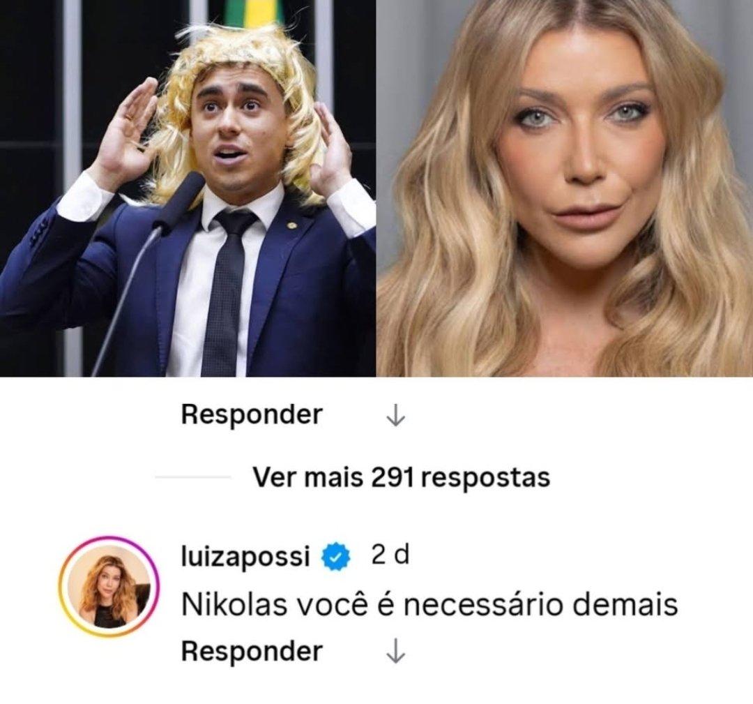 Quando vejo esse monte de manchetes por toda imprensa dizendo que NIKOLAS AJUDOU O PCC, só consigo lembrar da Luiza Possi...
