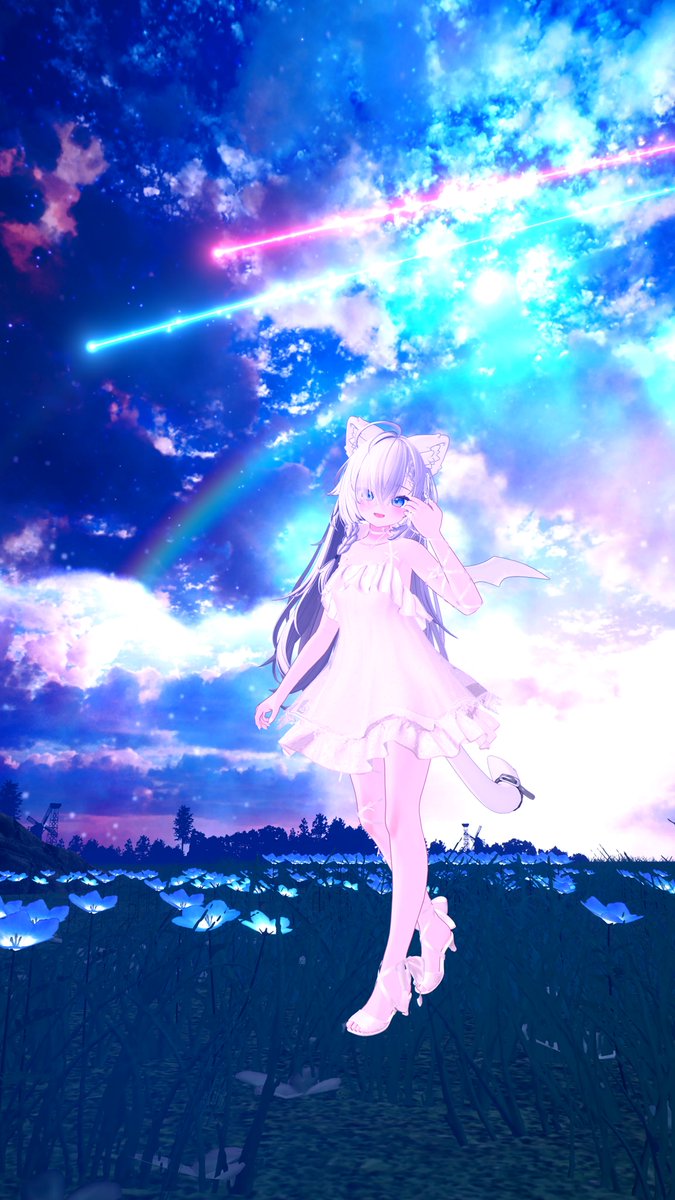 『 雨上がりの星空 』   

おはよう～   

World : 星屑の原
Author : しーの／T_Shiino

Link : vrchat.com/home/world/wrl…