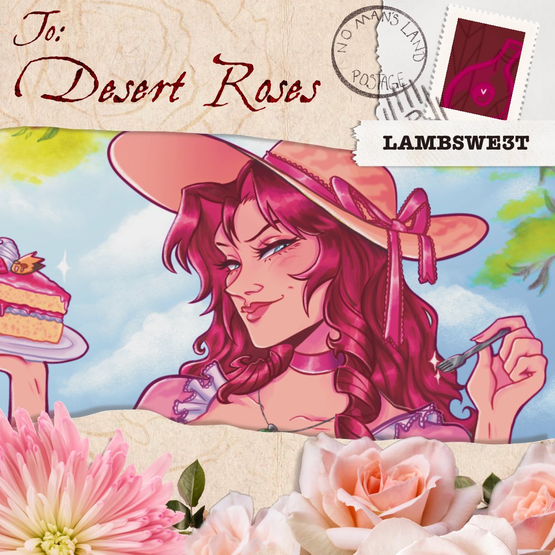 lambswe3t's tweet photo. My preview for @DesertRosesZine ! 
Did you guys know I’m a hugeee Amelia fan…

All proceeds from the zine will go to the Multiple Sclerosis Foundation to help those with MS 🩷

Preorders are open now!! 
https://t.co/A94HqhLt4x https://t.co/Qjm8NZs6Y7