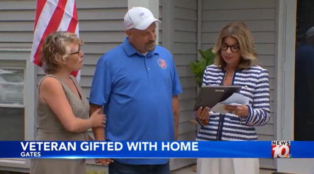 Former U.S. Army Specialist and Purple Heart veteran Daniel Scipioni experienced a fresh start as he received a mortgage-free home from <a href="/BankofAmerica/">Bank of America</a> and the <a href="/WarriorsSupport/">Military Warriors</a>. Learn how BofA is supporting our community: bit.ly/4mOmUbG