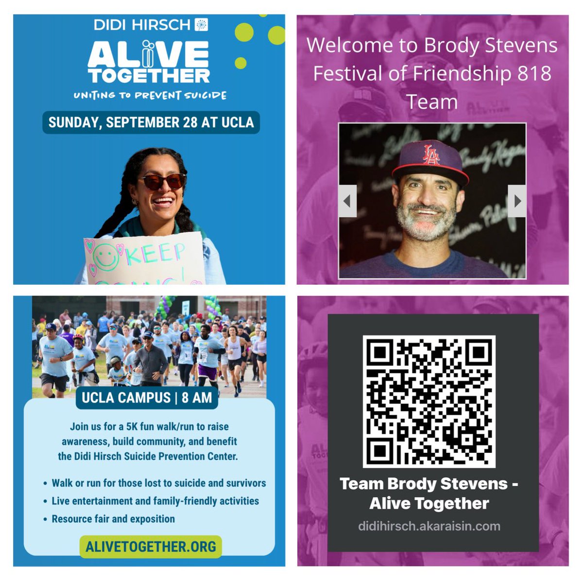 Hey Brody Nation!! Join us and sign up to our Team Brody Stevens for <a href="/DidiHirsch/">Didi Hirsch MHS</a> Alive Together 5k Walk/run!! didihirsch.akaraisin.com/ui/AT2025/t/Br…