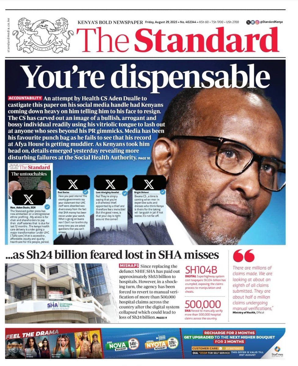 Aden Duale’s downfall will be televised. We will be there no matter what!