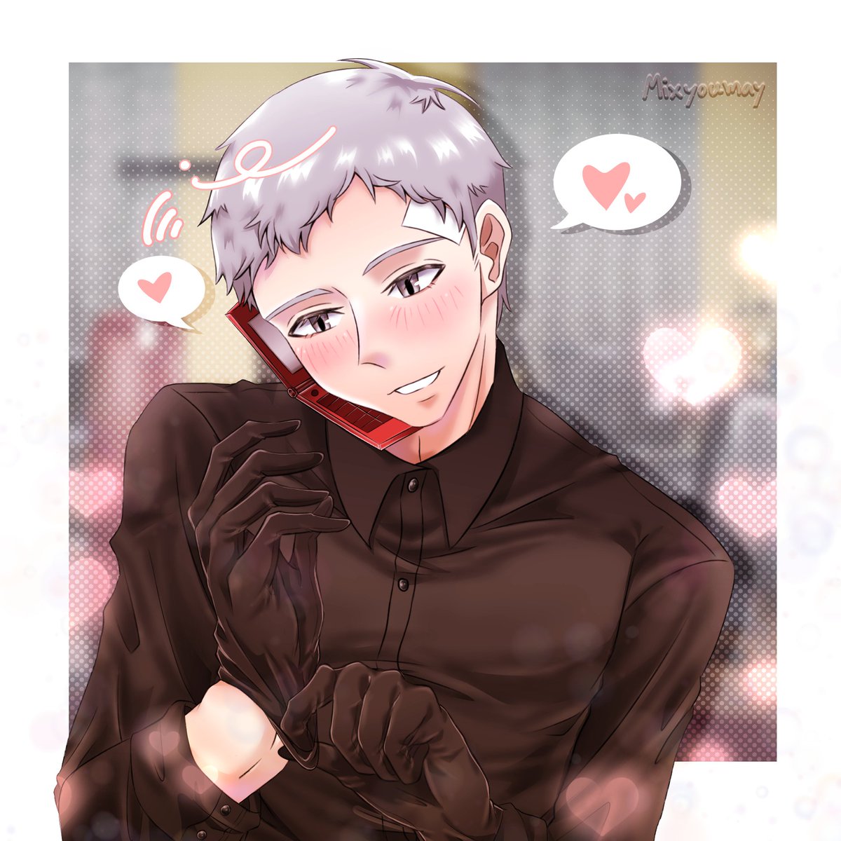 akihiko_kotone's tweet photo. Phone call🤍❤️📞🗨️

#Akiham #Persona3 #P3P #真ハム #真田明彦 #ハム子 #ベルソナ3 #ペルソナ3ポータブル https://t.co/5l3Iaw9HJD