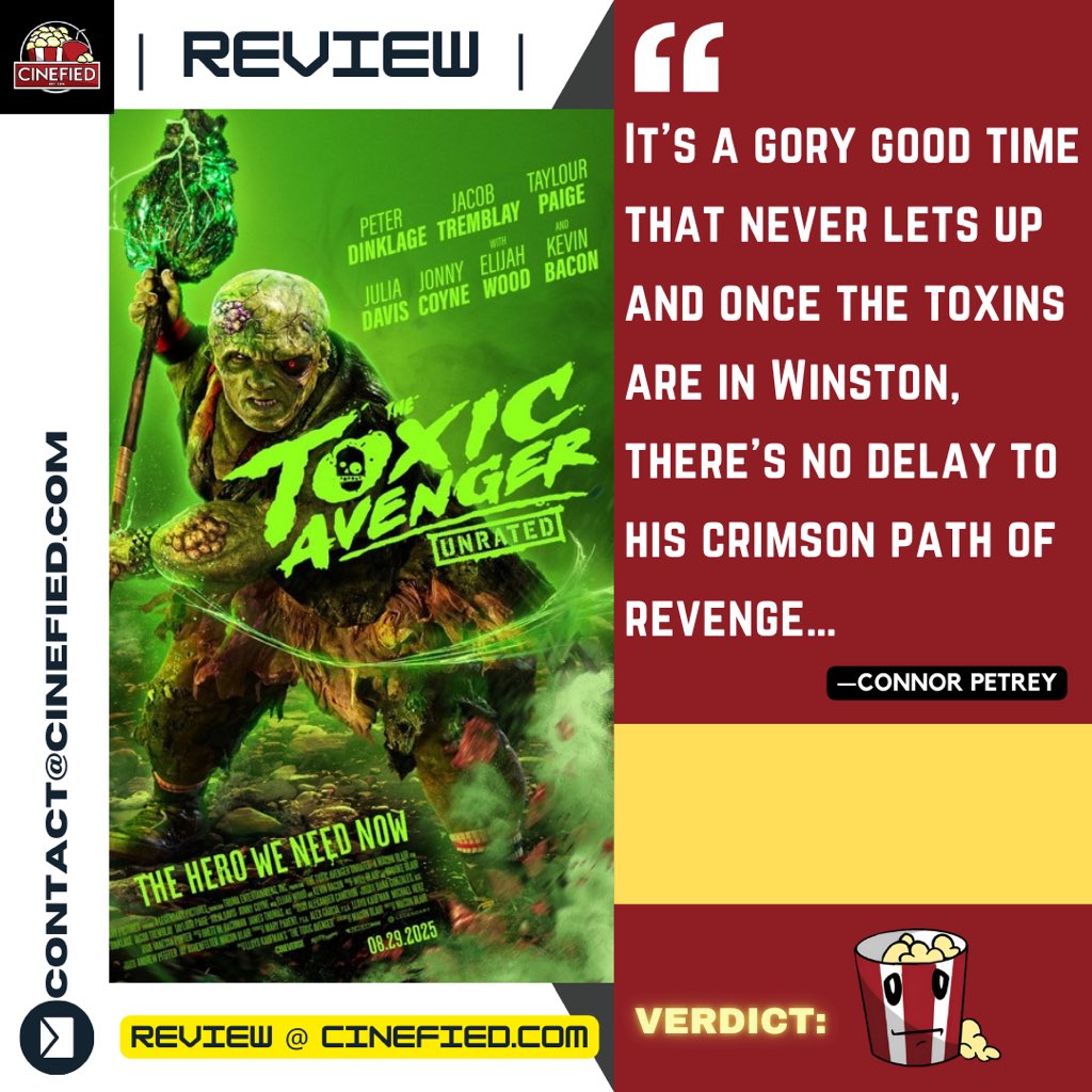 READ Our Movie Review @ Cinefied.com: cinefied.com/thetoxicavenge…

[ #TheToxicAvenger ]