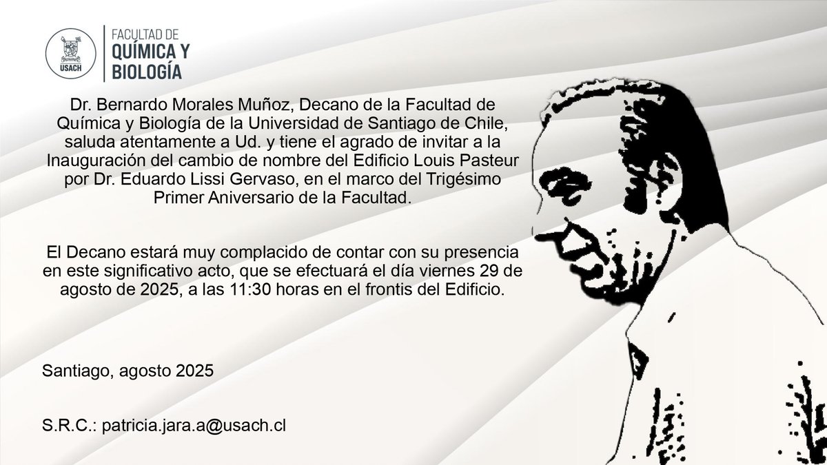 The University of Santiago, Chile is dedicating the building where I did my PhD to Eduardo Lissi, my supervisor, friend and teacher. Eduardo's science in this building extended over 50 years. Gracias Eduardo you are always in our hearts.