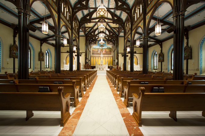 If you've never seen it, check out the beautiful St. Mary's Cathedral Basilica the next time you're in Galveston. It's an architectural beauty.