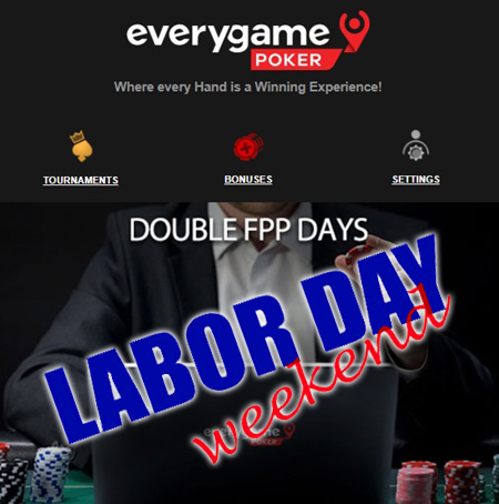 NoDepositForum's tweet image. EVERYGAME POKER - LABOR DAY WEEKEND SPECIALS = DOUBLE FPP, BIG GTDS, RELOAD OFFER, MISSIONS &amp;amp; NFL BETS
tinyurl.com/45uke572
#everygame #everygamepoker #onlinepoker #everygamesportsbook #onlinesportsbetting