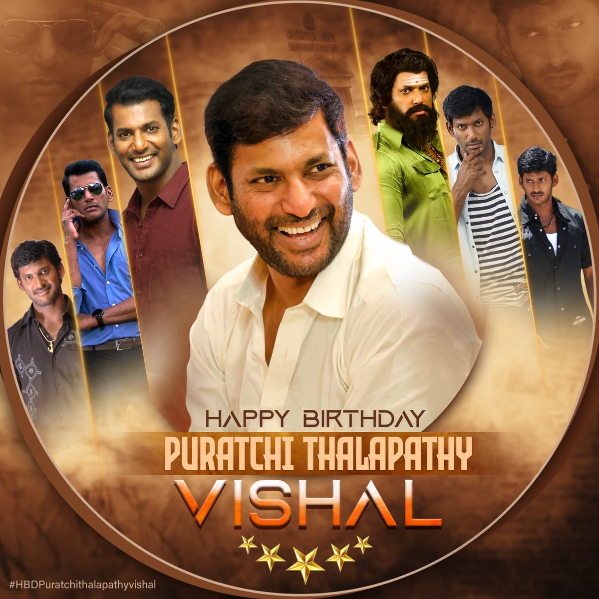 Happy to launch the Official Birthday #CommonDp of our beloved #PuratchiThalapathy <a href="/VishalKOfficial/">Vishal</a>!
Wishing him the happiest birthday 💐 and a fantastic year ahead filled with joy, success, and good health. ❤️

#HBDVishal
#WelfareDay
#VishalBirthdayCommonDp
#GaneshGaneshb1