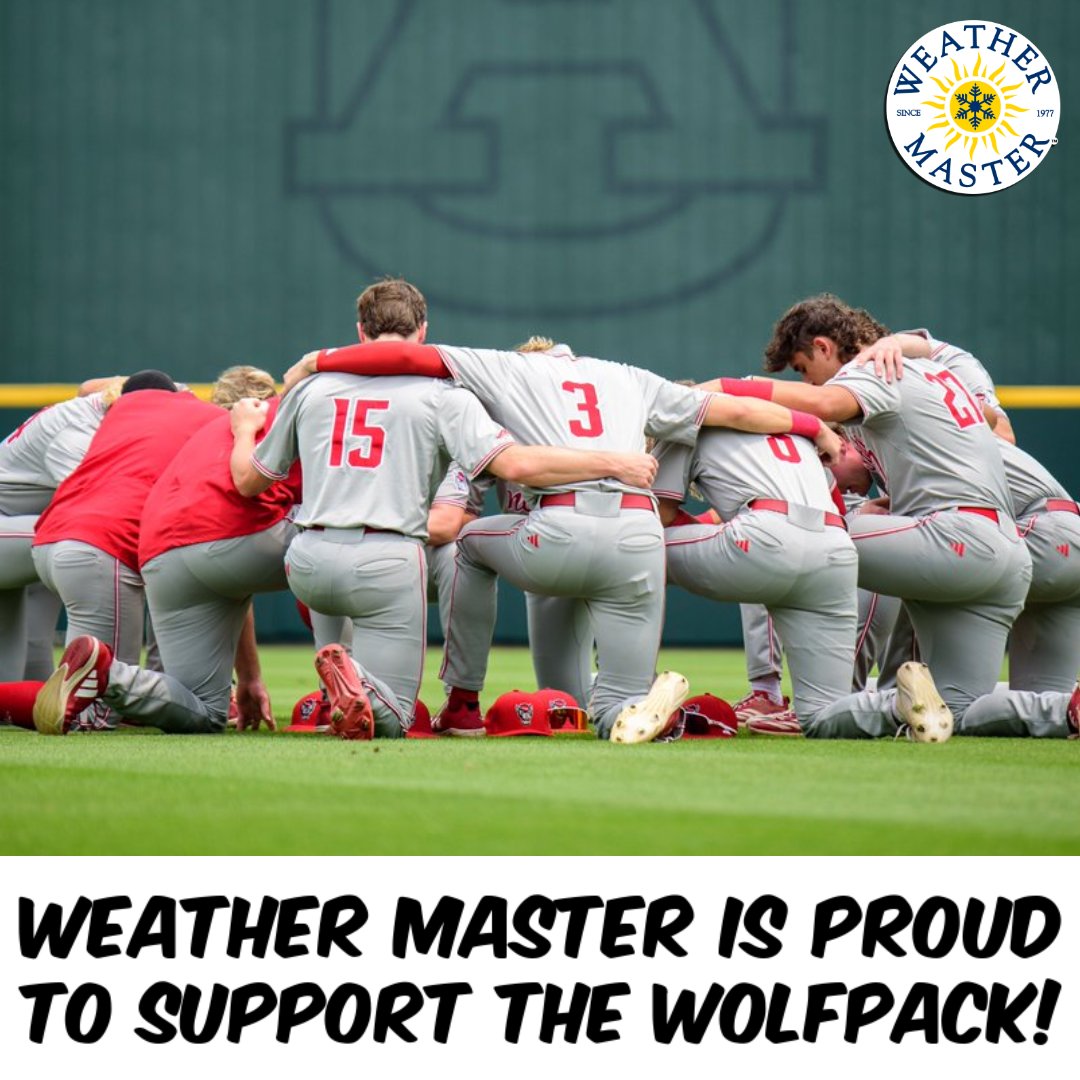 Weather Master is a proud supporter of NC's Wolfpack. Baseball season couldn't come fast enough!
