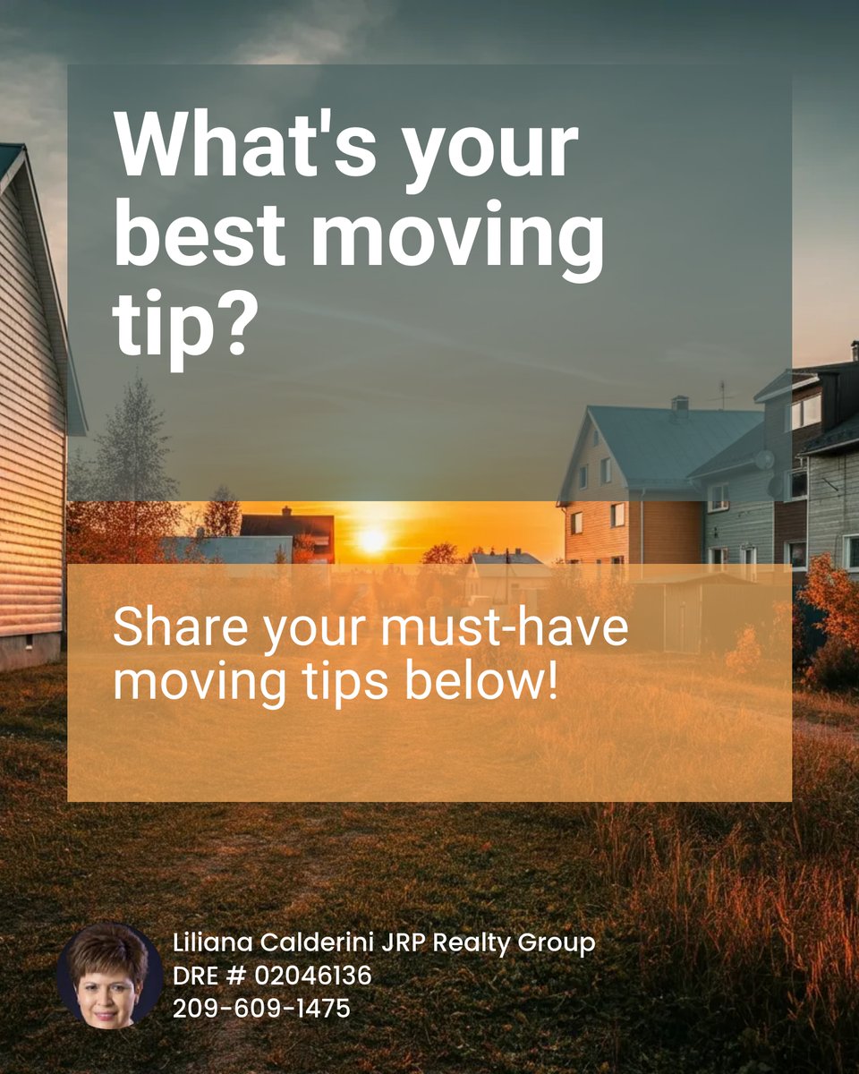 LilianaCal45313's tweet image. 🚚 First-time buyers in Modesto, Manteca, Tracy, listen up! Moving day can be chaos, but don't forget: label boxes, have snacks ready, &amp;amp; pack an essentials bag (toothbrush, charger, PJs). Your new home awaits! What's your must-have moving tip? Share below! #MovingDayEssentials