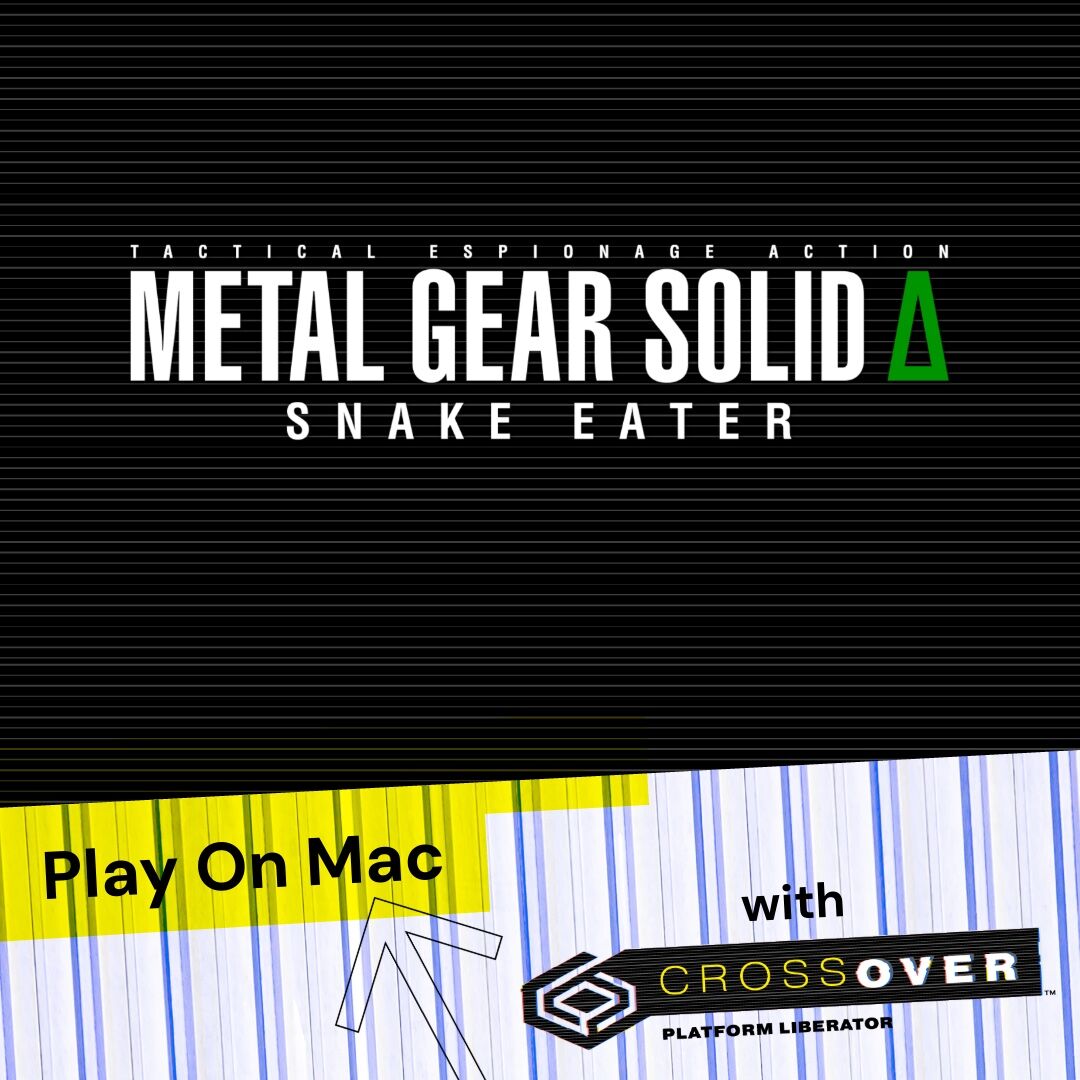 CodeWeavers's tweet image. Stealth mode: engaged. Dramatic monologue: optional. Sneak into Metal Gear Solid Delta: Snake Eater on #CrossOver. Don’t trip over the cutscene on your way in. Evade Windows and play on Mac with CrossOver: bit.ly/3HLOmI4
#codeweavers #macgaming #gameonmac #metalgearsolid