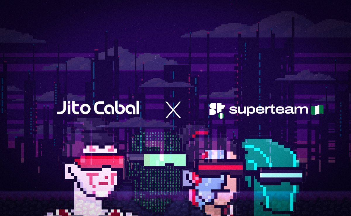 SuperteamNG × JitoCabal NFT

Jito Cabal NFT is the official Cabal NFT built by the Jito community, for the Jito community.

We're giving away 20whitelists spots to the community 

Requirements:

☞ Follow @JitoCabalNFT &amp; @SuperteamNg 

☞ Follow <a href="/jito_sol/">Jito</a> &amp; <a href="/swrmai/">Cousin Greg</a>

☞ Like and