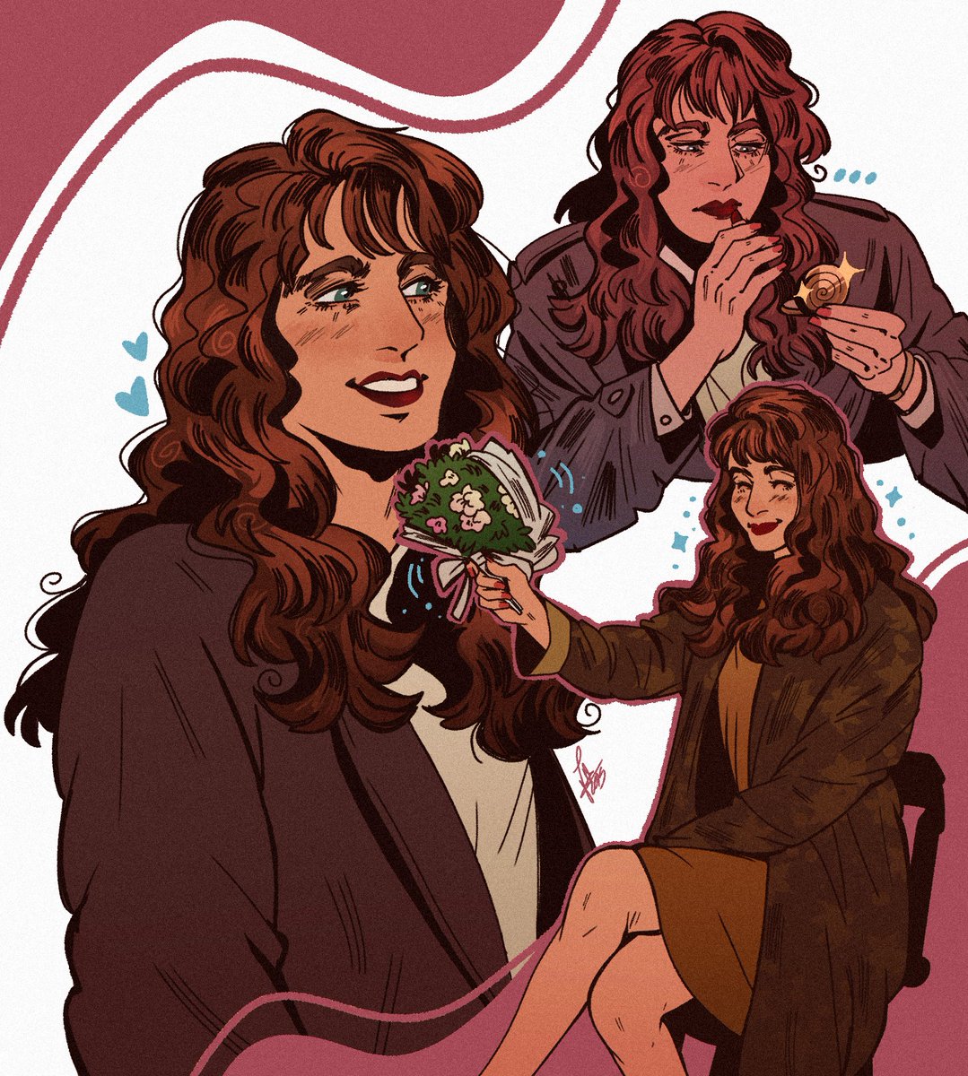 the character vs how i draw them