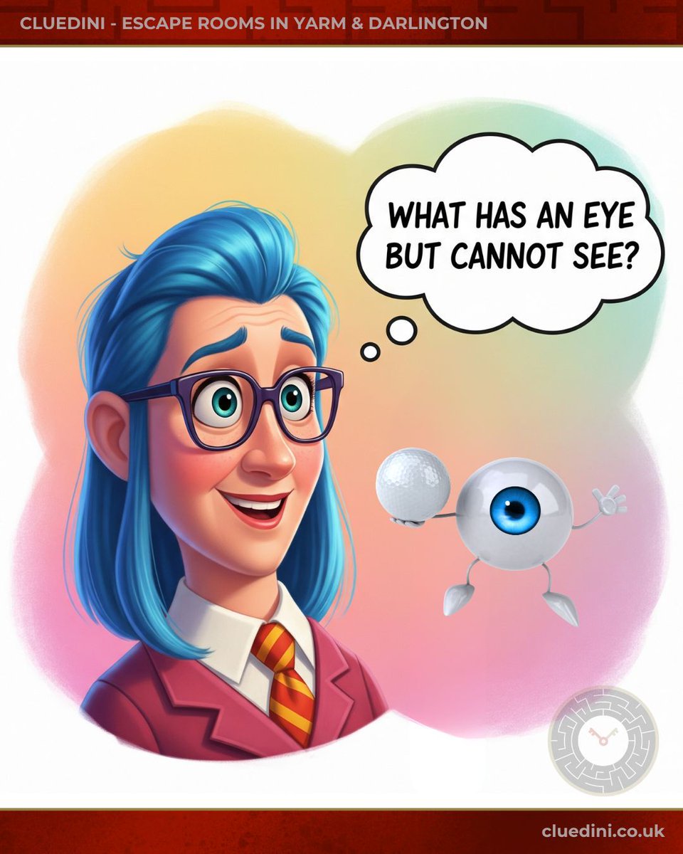 What has an eye but cannot see? 🤔 Answer below! #Cluedini #Riddle #Trivia