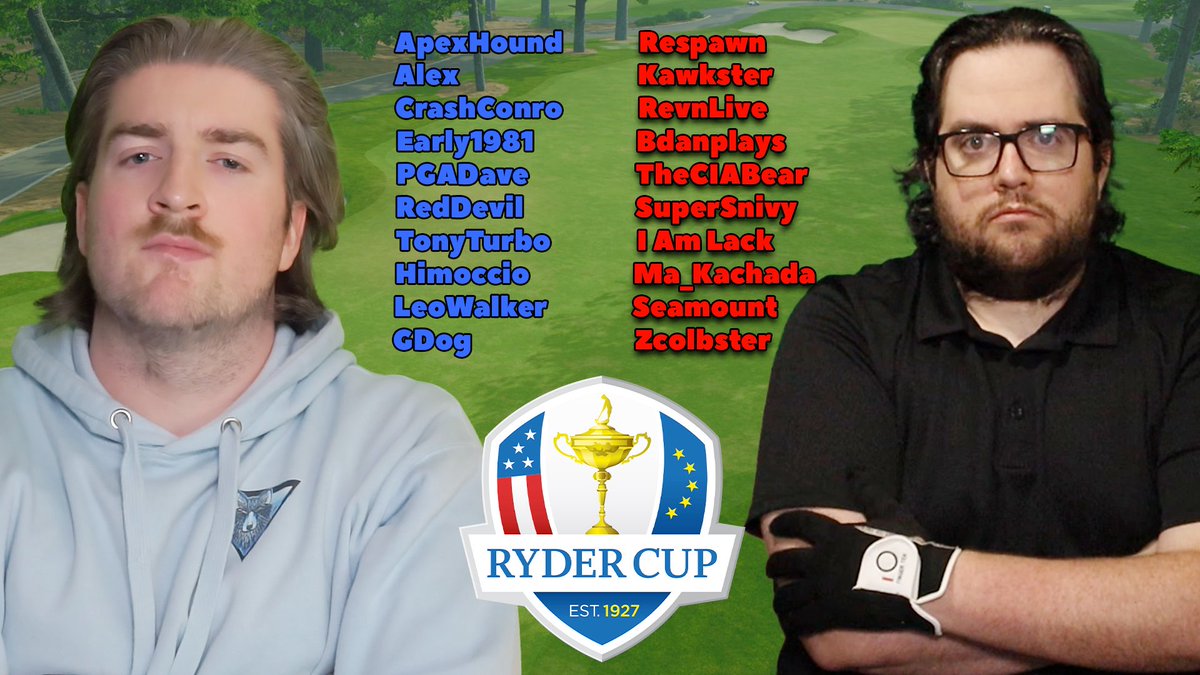 The PGA TOUR 2K25 Ryder Cup teams are set &amp; we’ll be starting from Sept 1st onwards. Super excited about this one 🤝