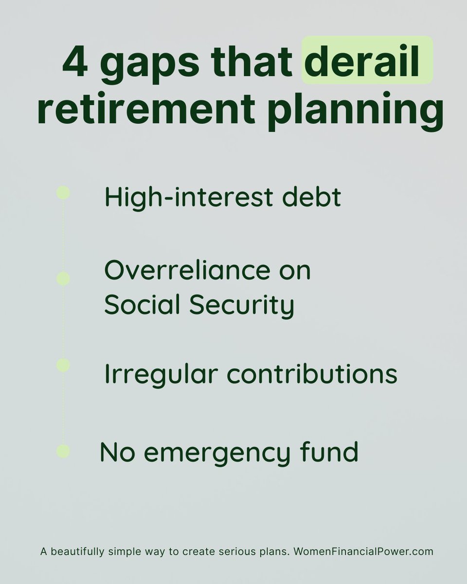 You see it all the time....people maxing out retirement accounts but still falling short. Here’s why, retirement planning is about plugging the gaps before they cost you.