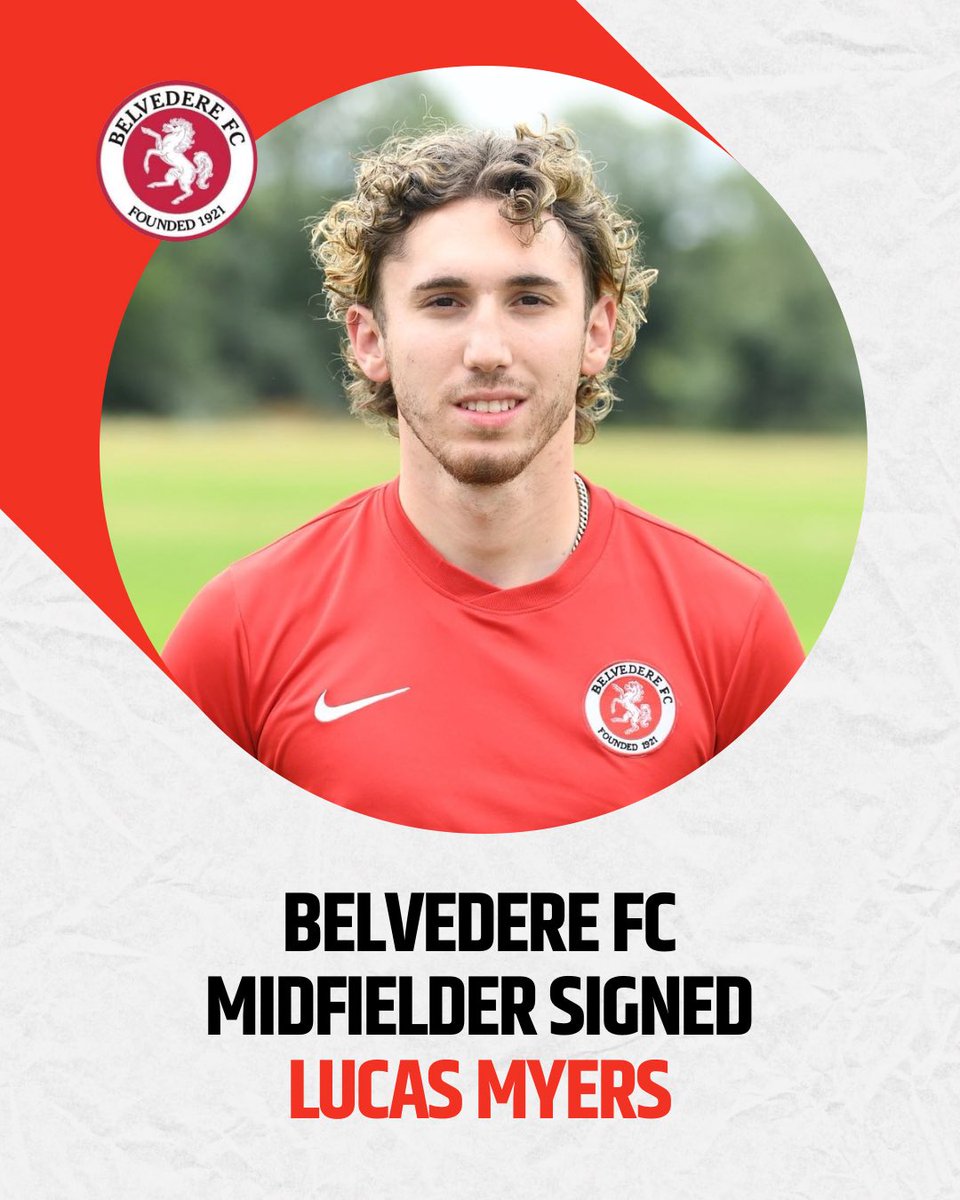 📝 Welcome to Belvedere <a href="/LucasMLaw/">Lucas Myers</a> 

Another member of the <a href="/LABLUESofficial/">LA BLUES</a> signs for the Deres! An exciting signing and a great boost to our midfield ⚽️

#UpTheDeres 🦌❤️