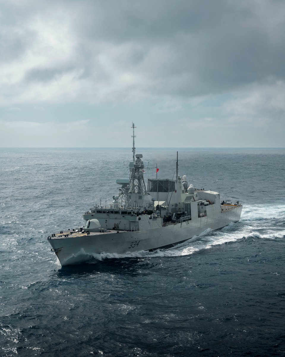 HMCS Regina operated in the Bering Sea with our U.S. Allies during Op LATITUDE to enhance our ability to detect, deter, &amp; defend against potential threats to our shared continent.