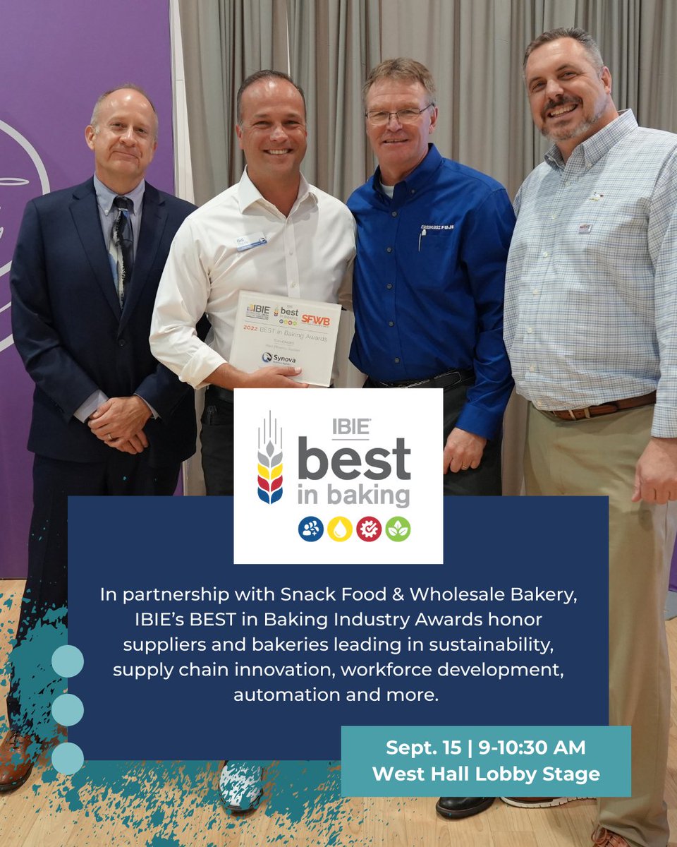 🥐 Bakers, it’s almost go-time! From expert-led demos on the show floor to pie tastings, swipe to see the stops everyone will be talking about at #IBIE2025.

Register now! bakingexpo.com/register/

#IBIEducate #BakingIndustry #WholesaleBaking #CommercialBaking #RetailBakery
