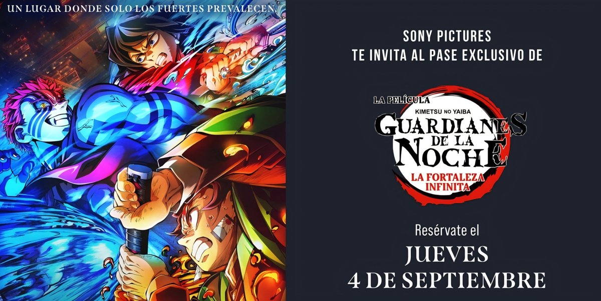 Gente, me han invitado a la premiere de Kimetsu no Yaiba El Castillo Infinito 🏯 en Madrid 😱

Creo que puede convertirse en el estreno más grande de la historia del anime en España y LATAM. En Japón ya lo es...

Estoy muuuuy feliz!! Gracias <a href="/sonypictures_es/">Sony Pictures España</a> 🥹👺💙

#DemonSlayer