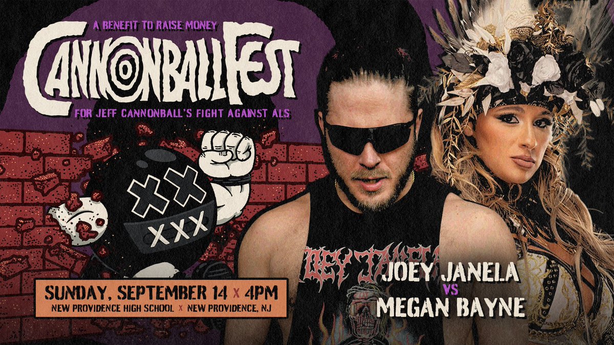 “The Bad Boy” Joey Janela (@janelababy) on Twitter photo After many trials and tribulations & opponents dropping off behind the scenes, I’ve decided to throw in the towel & book the easiest solution
JANELASUS BREAKS UP!
“Wrestling Superstar” Joey Janella takes on <a href="/meganbayne/">MEGAN BAYNE ⚡️ メーガン・ベーン</a>
Over 600 tickets sold! Few remain! After many trials and tribulations & opponents dropping off behind the scenes, I’ve decided to throw in the towel & book the easiest solution
JANELASUS BREAKS UP!
“Wrestling Superstar” Joey Janella takes on <a href="/meganbayne/">MEGAN BAYNE ⚡️ メーガン・ベーン</a>
Over 600 tickets sold! Few remain!