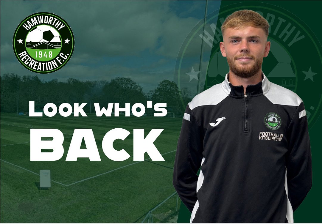 MATT KERSE RETURNS!!!!

We are pleased to welcome back one of our lads from last season, Matt returns and could even be in the squad for Saturday!!
#uptherec🟢⚪️