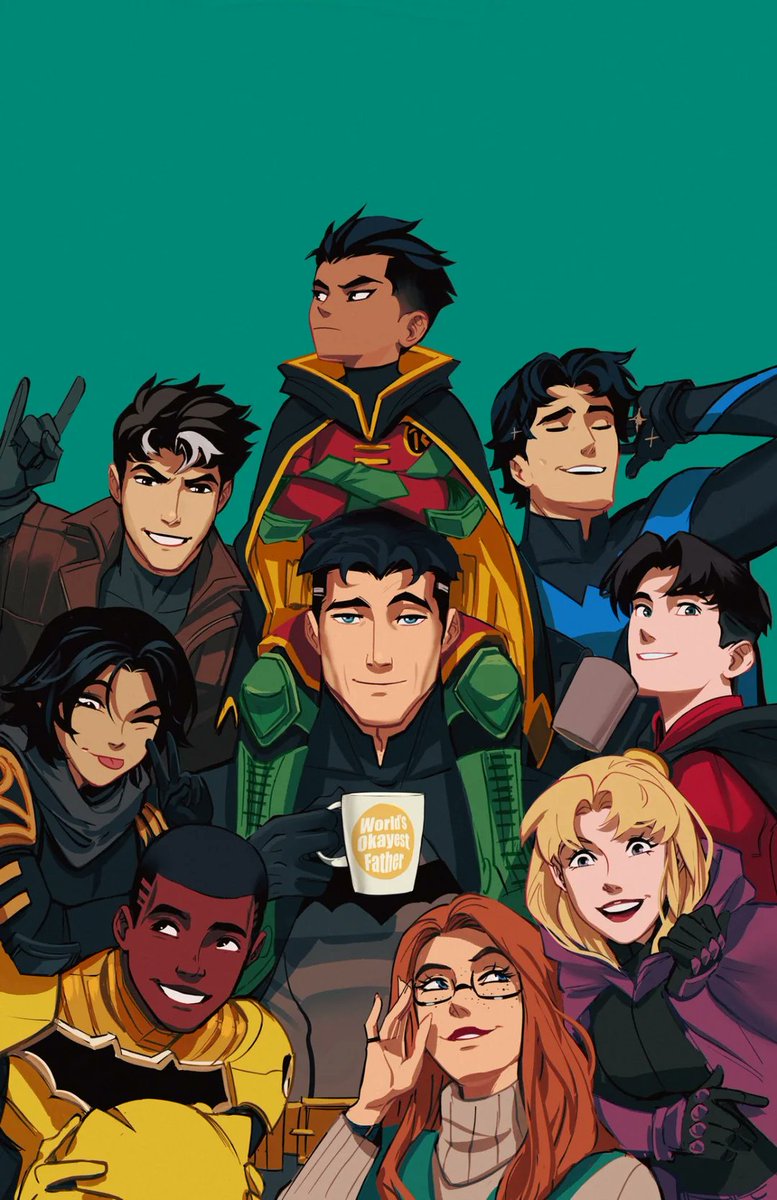 batcavebr's tweet photo. Adotar mesmo, legalmente, só aqueles que são órfãos.

Dick, Jason, Tim e Cassandra.

Damian é filho biológico.

Mas "essa Bat-Família é muito unida" e tem um monte de agregados. https://t.co/u76ciXCZnQ