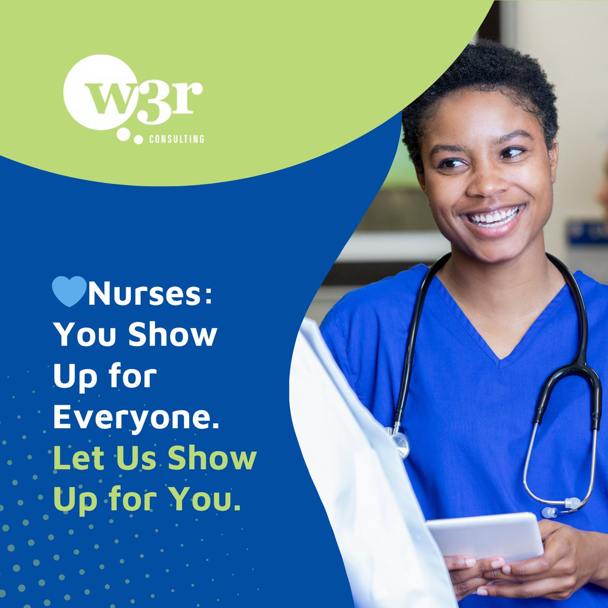 🩺 Better shifts. Better support. Better fit. 

That’s what the w3r Consulting team provides nurses.  

From hospitals to clinics to community care, we partner with organizations that need—and respect—what you bring to the table.  

📩 You’ve made a career out of helping others.