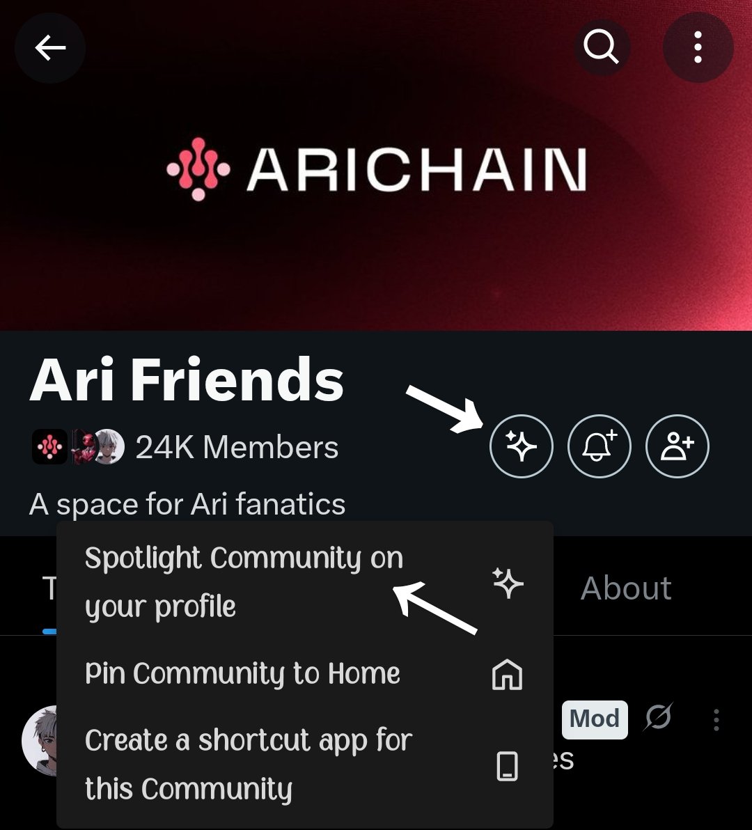 Srijan | Arichain (@srijans02) on Twitter photo Guysss!
As we know, now Arichain has their official community on X, I hope you have joined it, if not then join ASAP!!
And don't forget to add the spotlight of the "Ari friends" community to your profile.
WHY?
IT LOOKS COOL!!⚡
And it helps in recognition!!
<a href="/Arichain_/">Arichain 🟥</a> 📈 Guysss!
As we know, now Arichain has their official community on X, I hope you have joined it, if not then join ASAP!!
And don't forget to add the spotlight of the "Ari friends" community to your profile.
WHY?
IT LOOKS COOL!!⚡
And it helps in recognition!!
<a href="/Arichain_/">Arichain 🟥</a> 📈