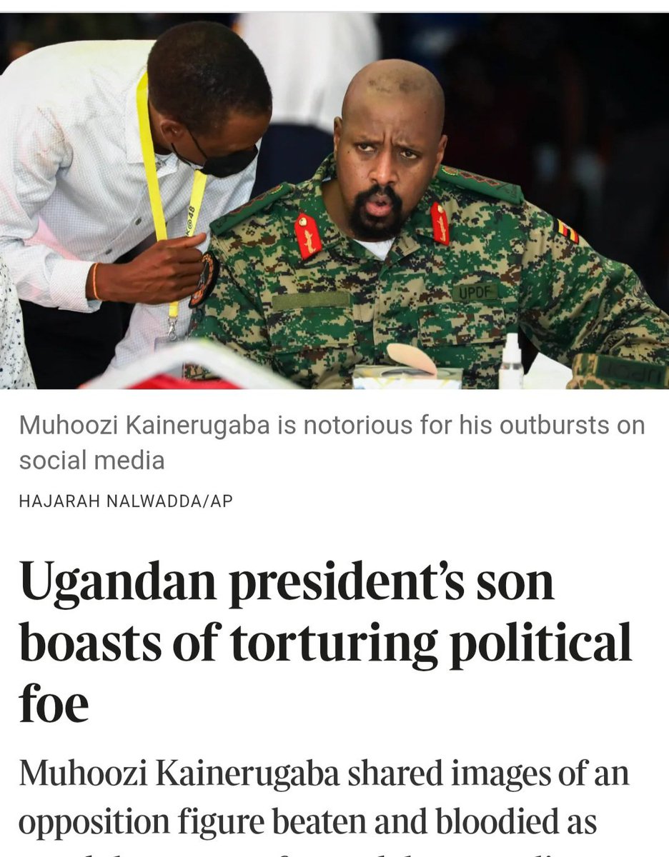 JaredOpio's tweet photo. It's now 119 days since Muhoozi admitted in a tweet of abducting &amp; toturing, Eddie Mutwe, without being reprimanded for his inhumane crime.
Sadly, Eddie is still imprisoned on false charges while Muhoozi walks freely.

#FreeAllPoliticalPrisonersInUganda
#ArrestMuhooziKainerugaba https://t.co/nMayl5k5rg