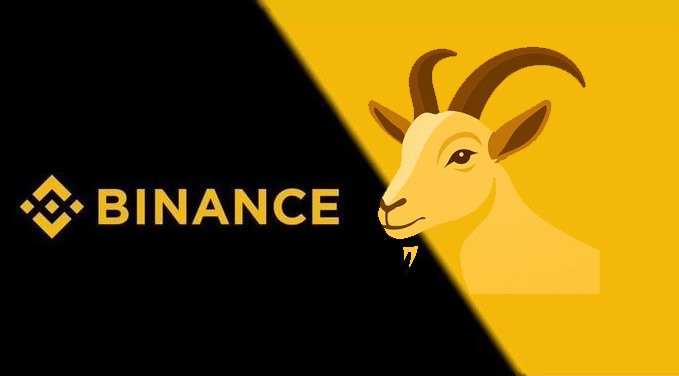 Like &amp; Rt  if you think #Binance       should list $GOAT 🙌