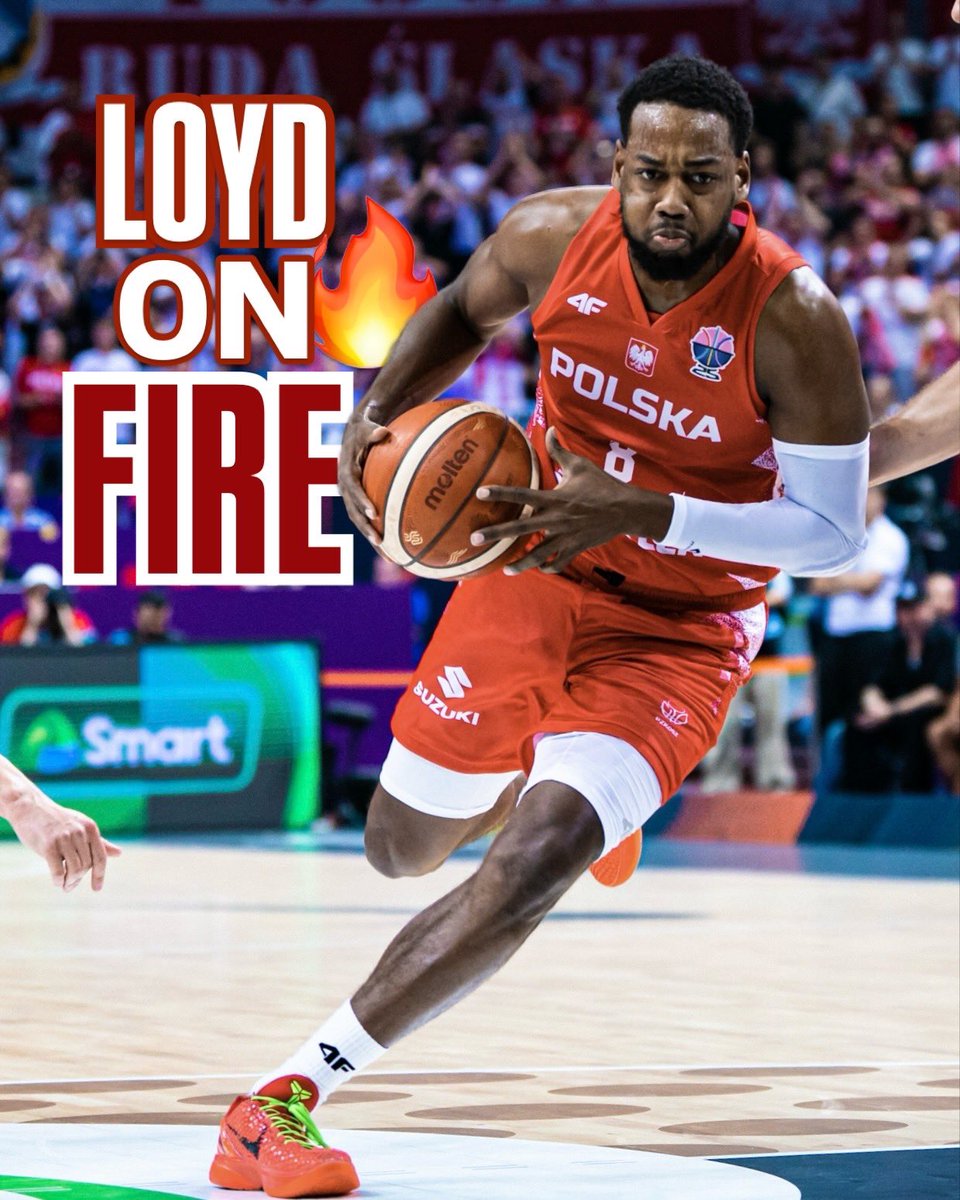 EuroBasket's tweet photo. JORDAN LOYD IS AUTOMATIC (5 triples in 15 mins) ⚙️🦾

#EuroBasket x @KoszKadra https://t.co/VYS1lCeHeG