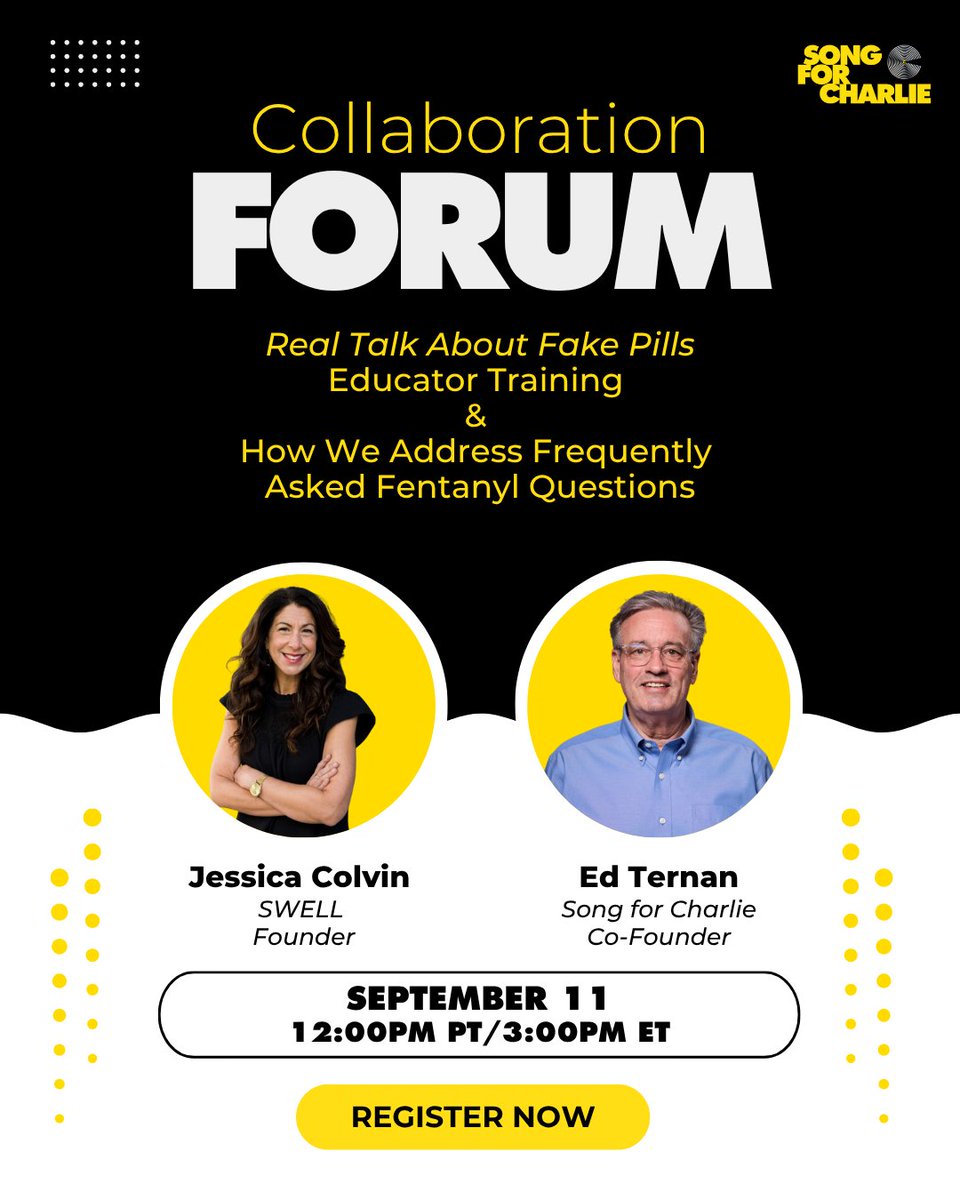 🚨 Educators, youth leaders &amp; community partners — you're invited!
Join us for a special Collaboration Forum: Real Talk About Fake Pills Educator Training &amp; How We Address Frequently Asked Fentanyl Questions

🗓️ Thursday, September 11, 2025
🕛 12–1pm PT / 3–4pm ET (Virtual)

🎓