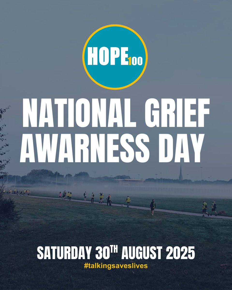 Grief doesn’t follow a timeline. It comes in waves, at quiet and unexpected moments. 💛 On the #Hope100 walk, we honour those we’ve lost, reflect, and walk together - whether in silence or conversation.

Join us:
register.enthuse.com/ps/event/Hope1…