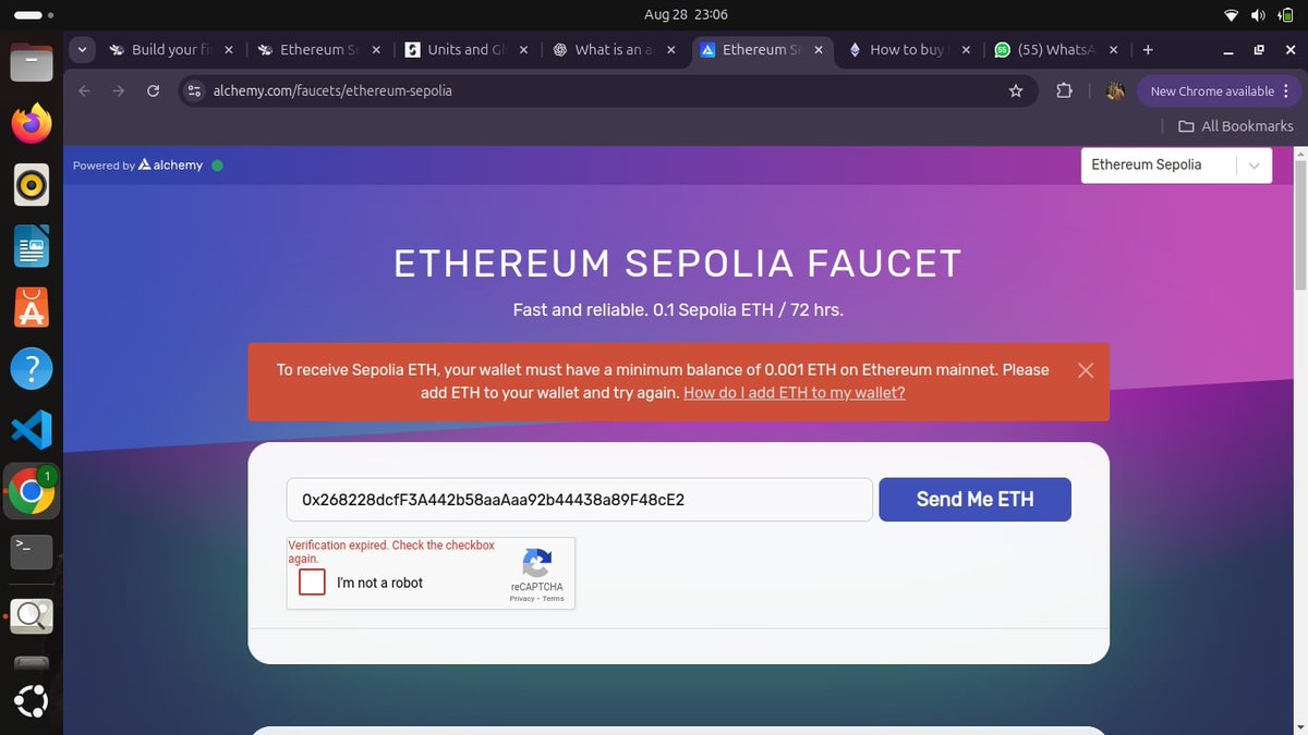 Whyadiee's tweet image. Hey #EthereumDevs 👋
I’m a beginner trying to build my first dApp on Sepolia.
I tried using faucets, but they all ask for 0.001 ETH on mainnet or proof of humanity and I don’t have either. Now I’m stuck.
👉 How do beginners usually get Sepolia ETH?
#Ethereum #Sepolia #Web3