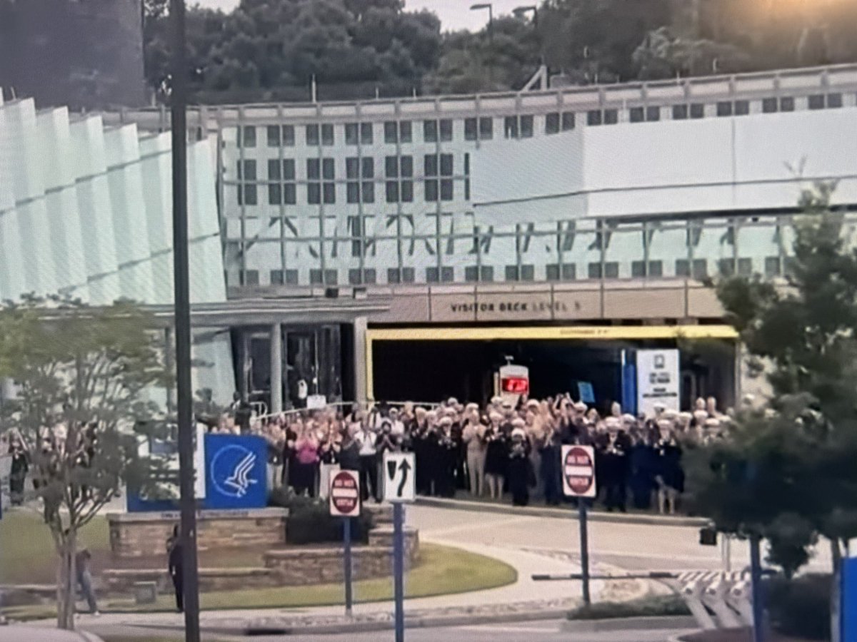 Nathaniel Reed (@reedreports) on Twitter photo From AP feed: big walkout at CDC Atlanta headquarters right now: From AP feed: big walkout at CDC Atlanta headquarters right now: