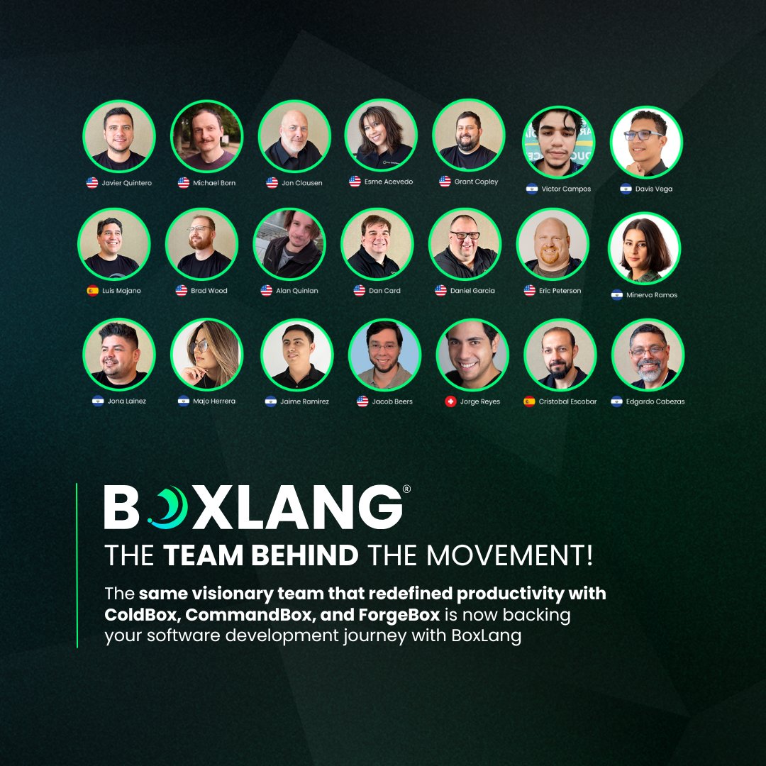 🚀 Meet the Team Behind BoxLang
BoxLang isn’t just another JVM language, it’s a revolution. Discover the talented developers, architects, and engineers behind it, and learn how their expertise and vision created a platform designed for performance, scalability, and modern app